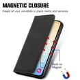 thumbnail image 4 of Dteck Shockproof Case for Samsung Galaxy S24, Magnetic PU Leather Flip Back Cover Foldable Cover Card Holder Slot Stand for Galaxy S24 5G,Black, 4 of 6