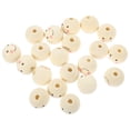 thumbnail image 1 of 20 Pcs Perles en Bois pour Sourire DIY Perles Rondes en Bois Perles d'Espacement Rondes, 1 of 8