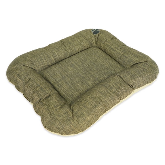 SUSSEXHOME Pets 33.5 x 26.4 x 3.95 Inches Waterproof Dog Pillow for Medium Dogs - Tear-Resistant Washable Dog Bed - (SAGE)