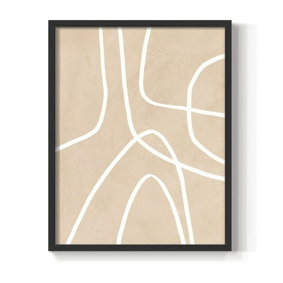 Clean Contour I in Paper Solid Wood 8 x 10 Framed Print