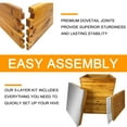 thumbnail image 3 of PRIJESSE Beginner Bee Hive Kit for Beekeeping - 3-Tier Langstroth Design with Waterproof Cover & Ventilation, 3 of 5