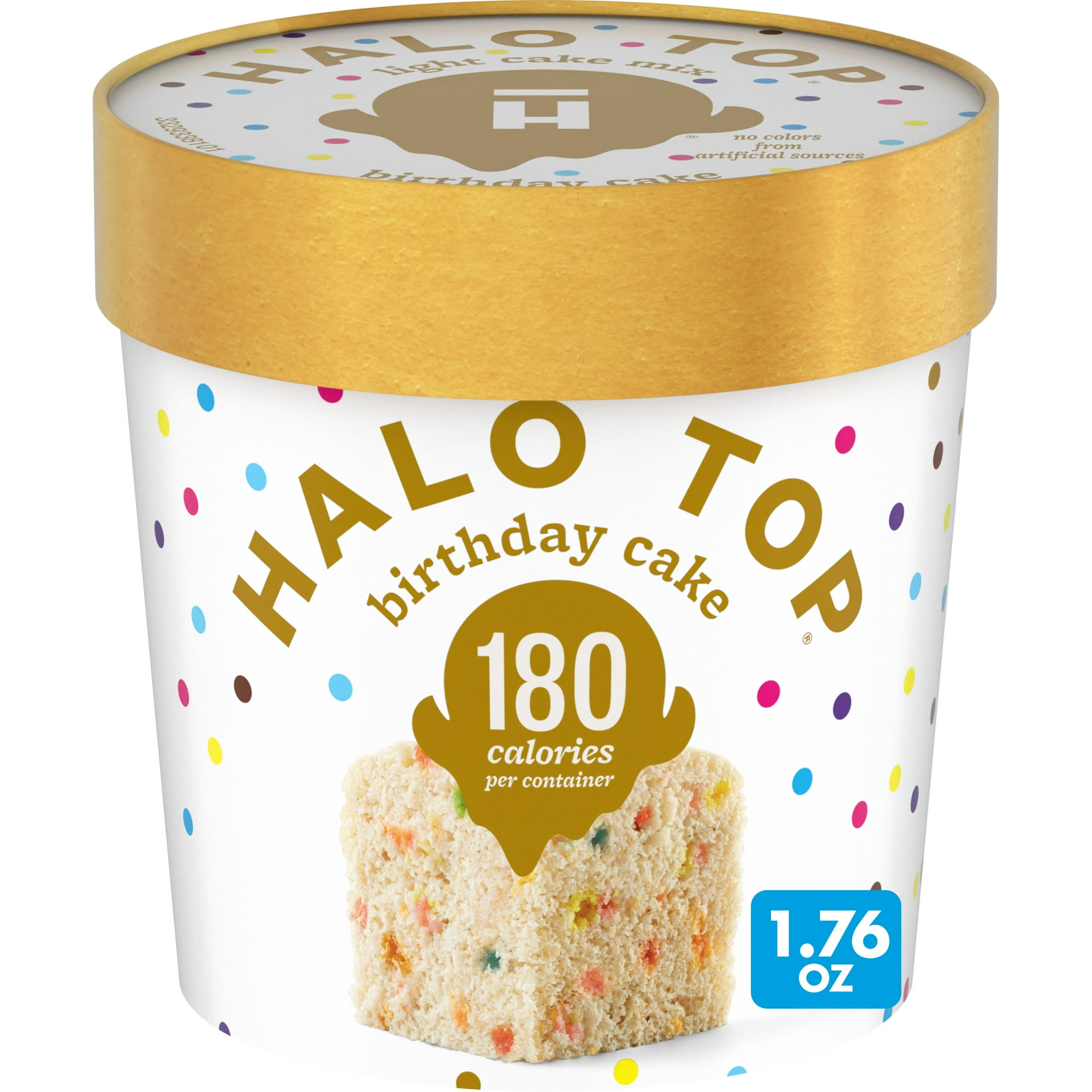Halo Top Single Serving Birthday Cake Light Cake Mix, 1.76 oz.