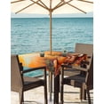 thumbnail image 3 of Fsddascl Orange Western Fall Outdoor Tablecloth - 54x54 Inch Square Dining Table Cover, Thanksgiving Pumpkin Waterproof Outdoor Table Cloth with Umbrella Hole & Zipper for Picnic/Patio/Party, 3 of 7