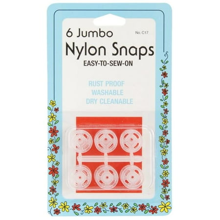 Nylon Snap Ring - Collins Nylon Snap Jumbo 6pc Clear