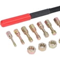 thumbnail image 4 of HUGFEGWE Metric Thread Restorer Repair Tool Kit with 7Pcs Die 7Pcs Tap 1Pc File for Car Maintenance CJB91-19718, 4 of 9