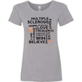 thumbnail image 3 of Inktastic Multiple Sclerosis Ms Awareness Walk Women's T-Shirt, 3 of 5