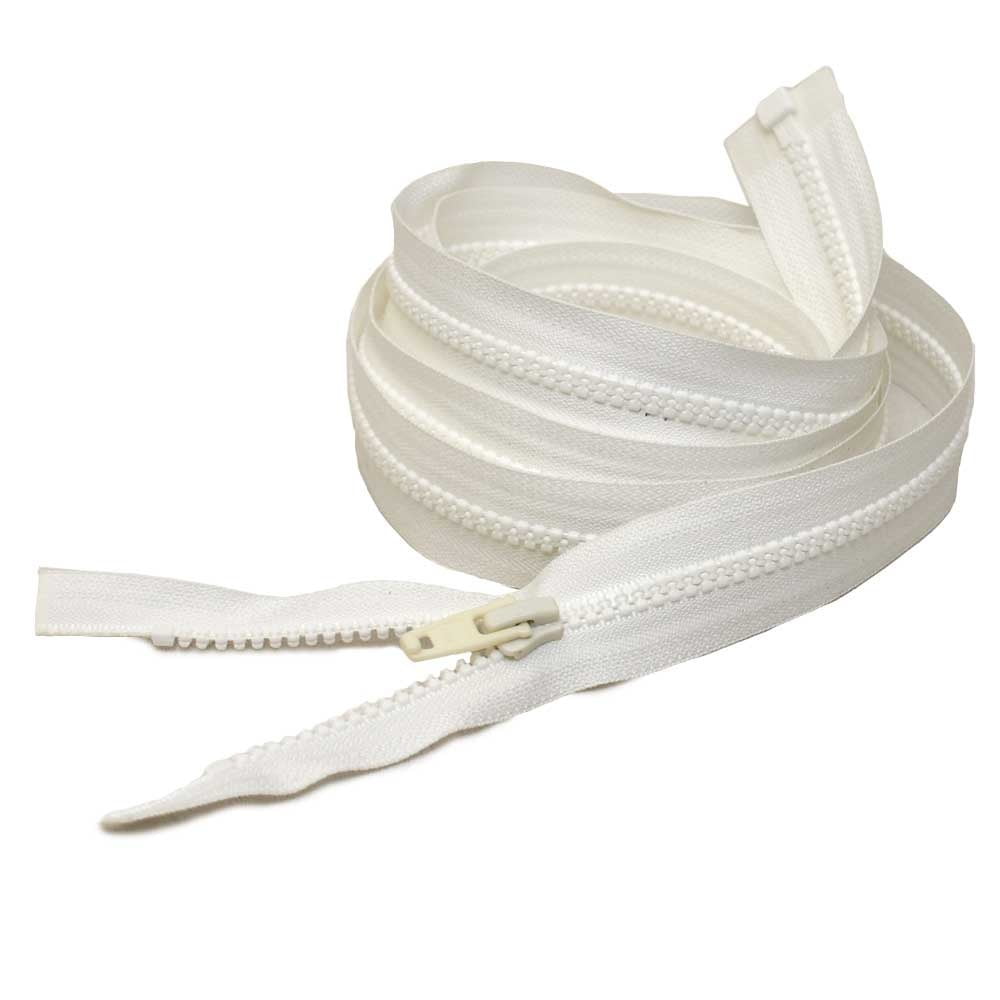 YKK Fastening Boat Separating Zipper | 72 x 1 1/2 Inch White
