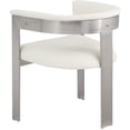 thumbnail image 4 of Pemberly Row Contemporary Cream Vegan Leather Dining Chair (Set of 2), 4 of 9