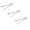 A 3PCS, variant on Tweezer Tongs for Cooking Stainless Steel Sausage Barbecue Tool Long Stainless Steel Clamps Kitchen Utensils for Food Grilling Coating and Serving Camping Cooking Accessories 9.8inch