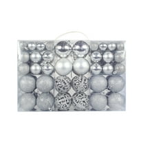 100PCS Christmas Balls Ornaments Shatterproof Christmas Tree Decorations Set with Reusable Storage Box, Xmas Ball Ornaments for Holiday Party Home Decor Indoor Outdoor Christmas Decorating