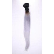 Brazilian Dark Root Gray Silky Straight Hair Extensions