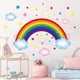 thumbnail image 1 of Pegatinas de pared YONGSHENG Arcoíris nubes estrellas 11,8' 35,4', 1 of 5