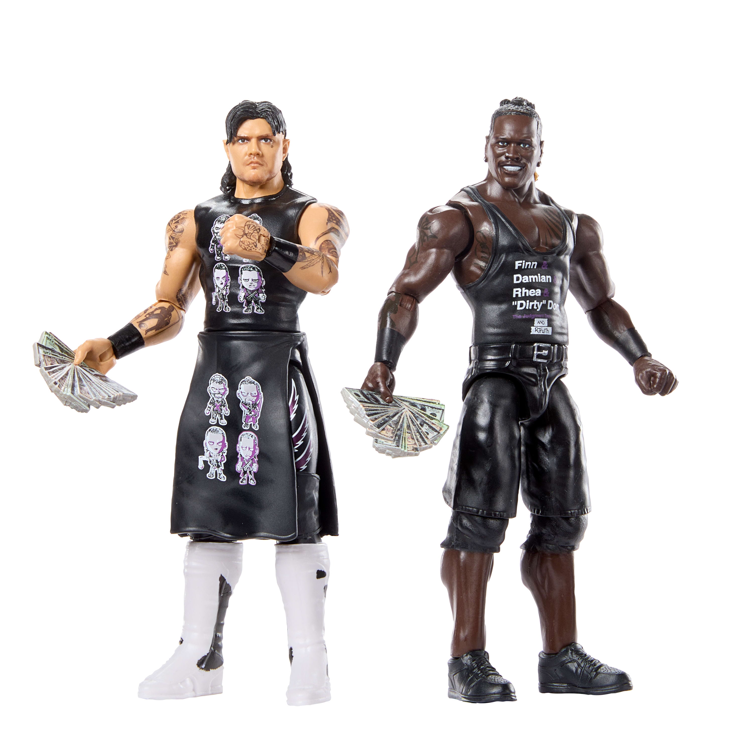 WWE-Figurines articulées R-Truth vs 'Dirty' Dominik Mysterio