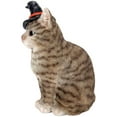 thumbnail image 4 of Ebros Gray Tabby Cat with Wizard Witches Hat Collectible Home Decor Figurine, 4 of 7