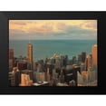 thumbnail image 2 of Levant, Jessica 14x12 Black Modern Framed Museum Art Print Titled - Sunset in Chicago, 2 of 5