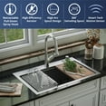 thumbnail image 5 of Karran Usa Kkf375 Chantilly Touchless 1.8 GPM Single Hole Kitchen Faucet - Black, 5 of 6