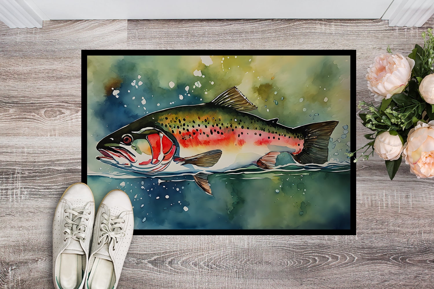 Trout Doormat 27 in x 18 in
