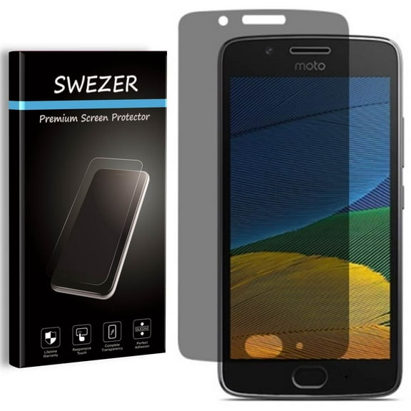 Motorola Moto G5 / Moto G 5th Gen [2-PACK] SWEZER Privacy Anti-Spy Screen Protector, Anti-Scratch, Anti-Bubble, Anti-Fingerprint