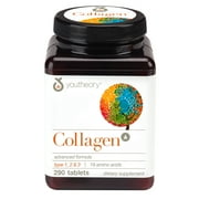 Youtheory Collagen Hair, Skin & Nail Formula, 6,000 Mg, 290 Tablets