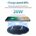thumbnail image 3 of PDKUAI 20W Wireless Charger Fast Charging Pad Compatible with Samsung Galaxy S25 S24 S23 S22 S21 S20 S10 ,Google Pixel,LG,iPhone 16 15 14 13 12 11, 3 of 8