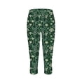 thumbnail image 5 of TaTaai Printed Stretchy Breathable Women Tight Yoga Capri Leggings Non-see-through Elastic Casual Fashion Daily Wear Gym Workout Cropped Bottoms Gift, 5 of 5