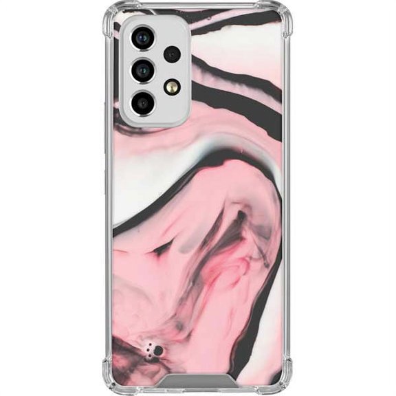 Skinit Marble Pink Marble Ink Galaxy A33 5G Clear Case