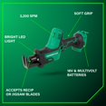 thumbnail image 3 of Sierra reciproca Metabo HPT CR18DAQ4 inalambrica 18V 3200 GPM luz LED, 3 of 5