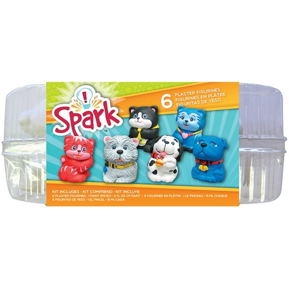 Colorbok Spark Plaster Value Pack Cats and Dogs