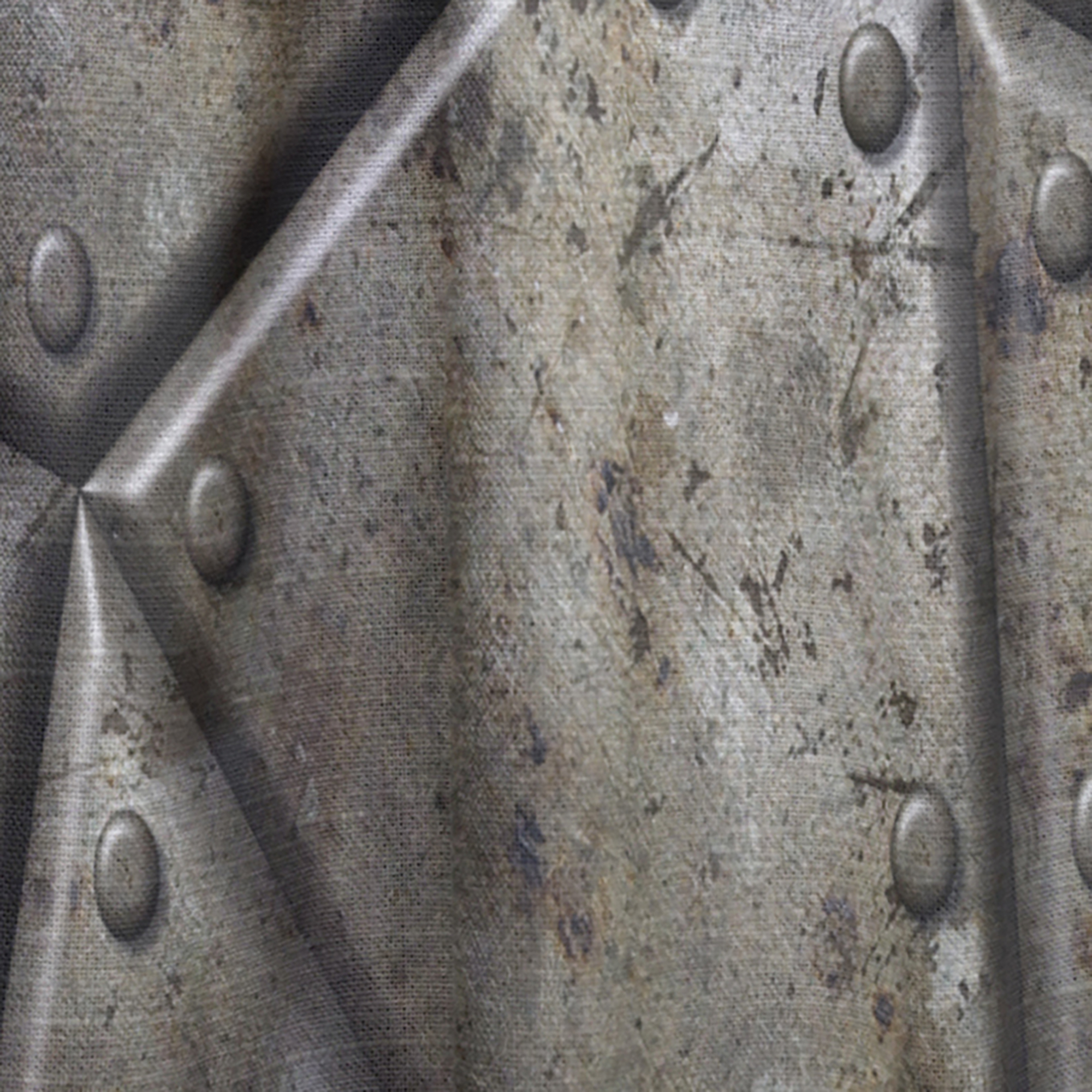 Designart 'Armor Metal Texture' Bohemian & Eclectic Curtain Panel