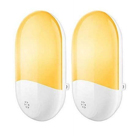 

LED Light Sensor Night Light Epicgadget Plug in Night Activated Night Light (Warm White) for Bathroom Bedroom Hallway Kitchen and Stairs (2 Pack)