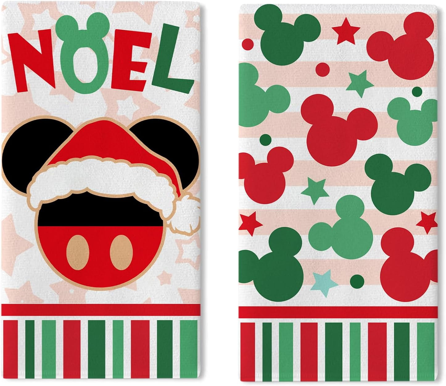 NQDWX Hello Winter Gnome Kitchen Towels (Set Of 2) – 16x24 Inches, Absorbent Polyester, Farmhouse Christmas Decor