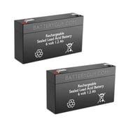 BatteryGuy Ritar RT612 replacement 6V 1.2Ah battery - BatteryGuy brand equivalent (Qty of 2)