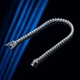 thumbnail image 4 of Forever Jewels 5Ct Round Cut Moissanite Women Tennis Bracelet 14K White Gold Plated, 4 of 5