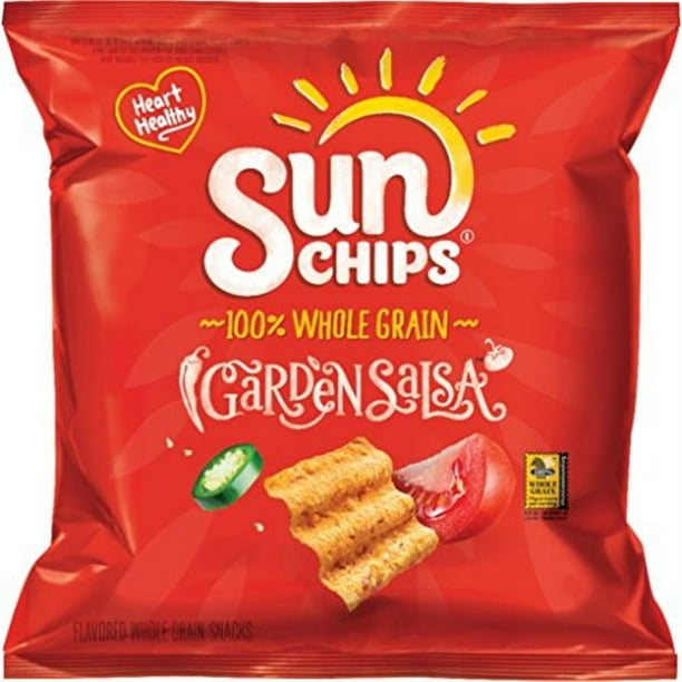 SunChips Garden Salsa Flavored Multigrain Snacks, 1 Ounce (Pack of 104