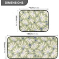 thumbnail image 3 of Nature Floral Kitchen Rug Mats 2PCS Non Slip 47" x 20" + 28" x 20" Kitchen Carpet Floor Mat Hallway Rugs Anti Fatigue Doormat Home Decor, 3 of 7