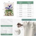 thumbnail image 6 of Spring Easter Balloon Curtains for Windows, Bedroom Curtains 54 Inch Length, Purple Floral Summer Botanical Rustic Tie Up Curtains Panels Thermal Insulated Bathroom Curtains Window 42"x54", 6 of 8