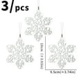 thumbnail image 3 of Fufafayo under $5 Christmas Acrylic Hanging Decorations, 3-Piece Crystal Transparent Ice Pendants, Colorful Snowflake Tree Ornaments for Xmas Tree, Window, Seasonal Display, 3 of 6