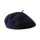 thumbnail image 1 of Sonducket Boina elegante y elegante, sombrero sólido para el trabajo y la fiesta, boina de invierno, boina de lana, boina para diario Sombreros azul oscuro, 1 of 6