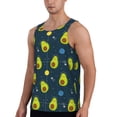 thumbnail image 2 of Haiem Avocado in Space Men Workout Tank Top Gym Bodybuilding Sleeveless Muscle T Shirts Athletic Tank Breathable Workout Shirt-X-Large, 2 of 9
