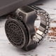 thumbnail image 3 of Reloj con anillo de dedo con tapa abatible estilo vintage, reloj de cuarzo creativo, para hombres, para Navidad, día de San Valentín, color negro Ecomeon  no, 3 of 5