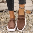 thumbnail image 6 of KIJBLAE Women's Solid Closed Toe Mule Flats, Slip On Trendy Comfortable Bohemian Casual Summer Shoes Coffee 41, 6 of 9