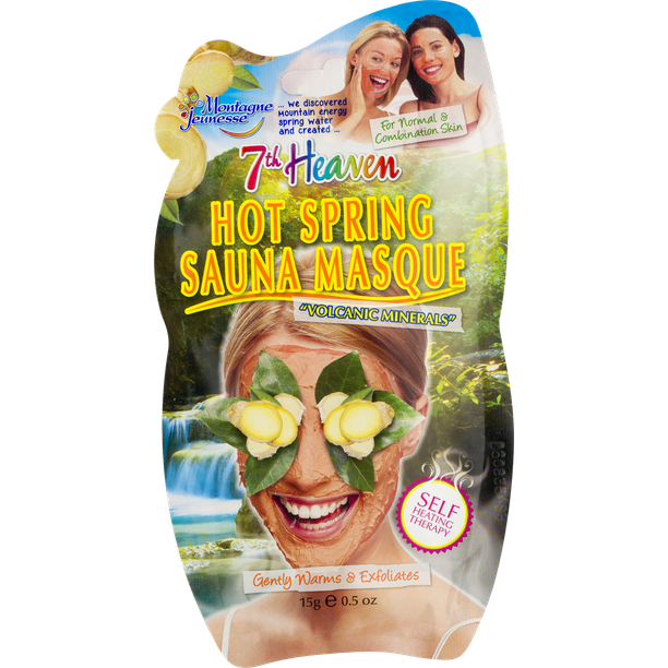 7th Heaven Hot Sauna Face Mask Self-Heating 0.5 oz -