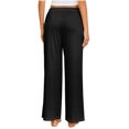thumbnail image 4 of cfhntfmh Pajama Pants for Women Plus Size Comfy High Waisted Lounge Pants Soft Loose Wide Leg Sleepwear Pjs Bottoms, 4 of 6