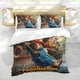 thumbnail image 5 of Paddington Bear Conjunto de sábanas temático, trío de piezas, cómodo y amigable con la piel, diseño único, regalo de decoración para el hogar para familiares, amigos y fans, 90 cm * 190 cm, 5 of 6