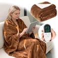 thumbnail image 1 of BotaniNest 150X130cm Heating Blanket For Ultimate Warmth And Comfort Energy Efficient Overheat Soft Micro Fleece Fast Heating Fleece Throw Blanket Thick Warm Blanket For Bed, 1 of 7