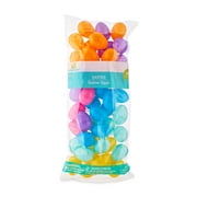 Way to Celebrate Easter 40 MM Bright and Pastel Plastic Easter Eggs, 48 Count