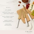 thumbnail image 3 of Twine Starlight Cheese Knives Set for Hard and Soft Cheese, Host Gifts, 3 of 5