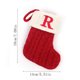 thumbnail image 2 of Calcetines Navideños Finos, Bolsa de Dulces, Calcetines Navideños con Alfabeto, Adornos Colgantes para Árbol de Navidad, 2 of 2