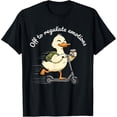 thumbnail image 2 of 100% Cotton Unisex Off to Regulate Emotions Funny Goose Mental Health Counselor T-Shirt, 2 of 5