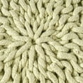 thumbnail image 6 of GDF Studio Poona Modern Handmade Fabric Knit Round Pouf, Green, 6 of 7